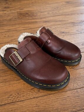 Dr. Martens Jorge II Ambassador Faux Fur Lined Leather Clogs